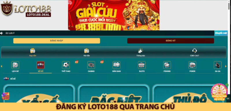 Đăng Ký Loto188 Qua Trang Chủ