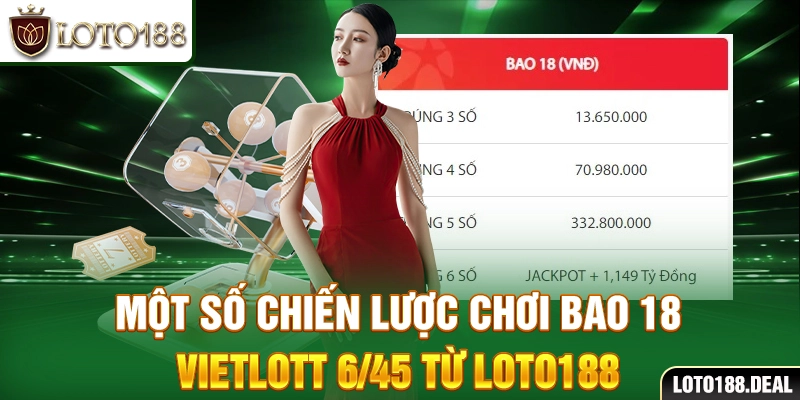Một số chiến lược chơi bao 18 Vietlott 6/45 từ Loto188